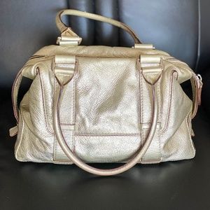 Michael Kors - gold bowling leather purse- Vintage